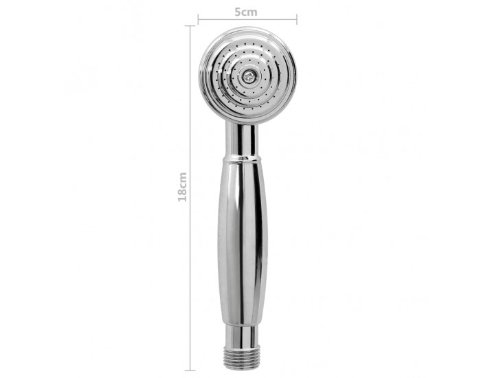 Sonata Смесител за вана с 2 ръкохватки + ръчна душ слушалка хром ретро