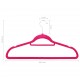Sonata 20 бр Комплект закачалки за дрехи антиплъзгащи розово кадифе