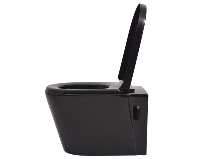 Sonata Окачена тоалетна чиния, със скрито казанче, керамична, черна