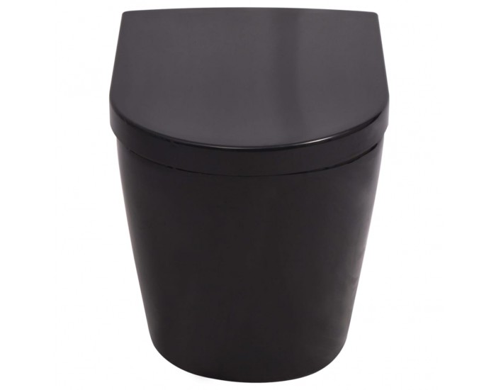 Sonata Окачена тоалетна чиния, със скрито казанче, керамична, черна