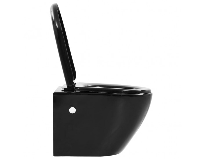Sonata Окачена тоалетна чиния, със скрито казанче, керамична, черна