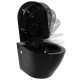 Sonata Окачена тоалетна чиния, със скрито казанче, керамична, черна