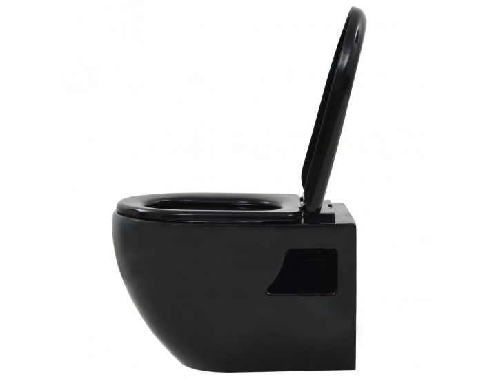 Sonata Окачена тоалетна чиния, със скрито казанче, керамична, черна