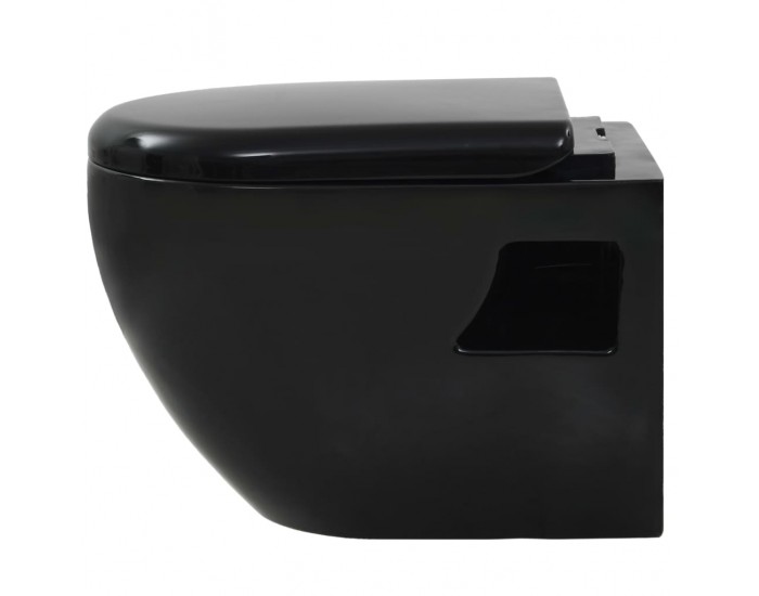 Sonata Окачена тоалетна чиния, със скрито казанче, керамична, черна
