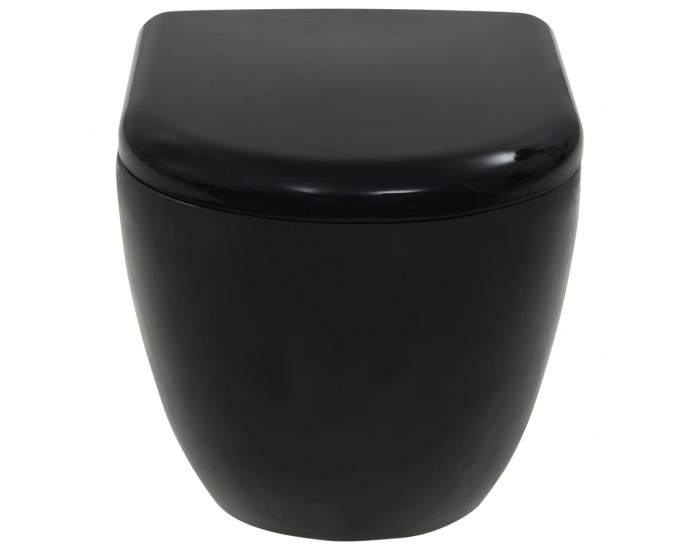 Sonata Окачена тоалетна чиния, със скрито казанче, керамична, черна