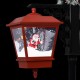 Sonata Улична лампа с Дядо Коледа, черно и червено, 81x40x188 см, PVC