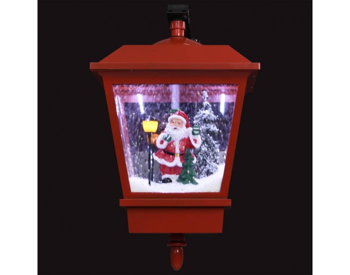 Sonata Коледна LED лампа за стена с Дядо Коледа, червена, 40x27x45 см