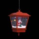 Sonata Коледна висяща LED лампа с Дядо Коледа, червена, 27x27x45 см