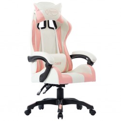 Sonata Геймърски стол, розов, изкуствена кожа - Специални столове