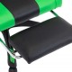 Sonata Геймърски стол с подложка за крака зелено/черно изкуствена кожа