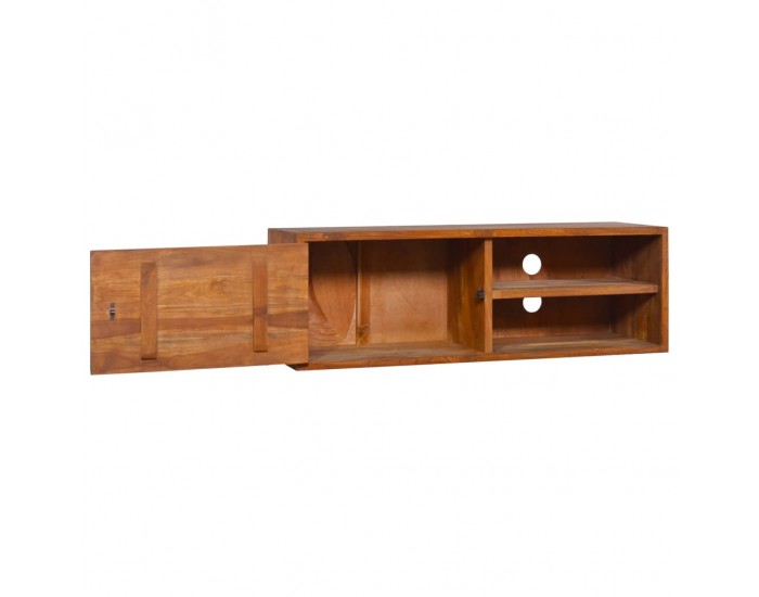 Sonata ТВ шкаф за стенен монтаж, 90x30x30 cм, тиково дърво масив Sonata ТВ шкаф за стенен монтаж, 90x30x30 cм, тиково дърво масив