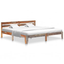 Sonata Рамка за легло, шишамово дърво масив, 200x200 см - Легла
