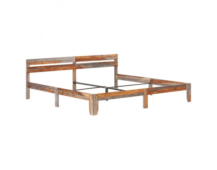 Sonata Рамка за легло, шишамово дърво масив, 200x200 см