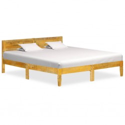 Sonata Рамка за легло, мангова дървесина масив, 140 см - Спалня
