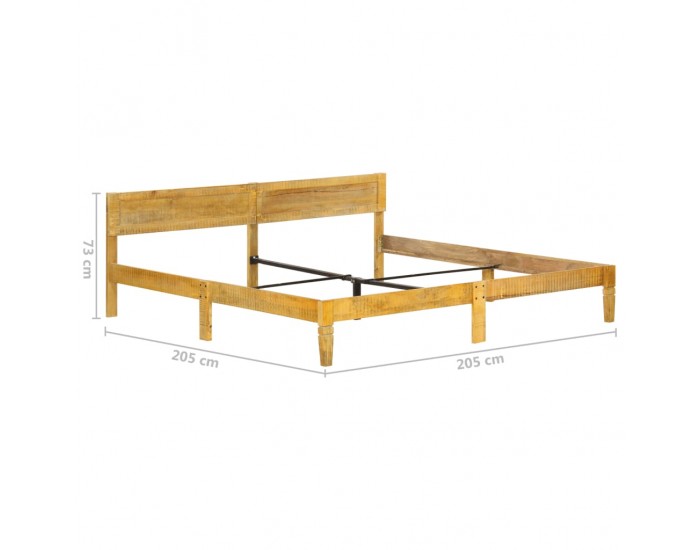 Sonata Рамка за легло, мангова дървесина масив, 200 см