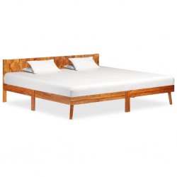 Sonata Рамка за легло, шишамово дърво масив, 200x200 см - Спалня
