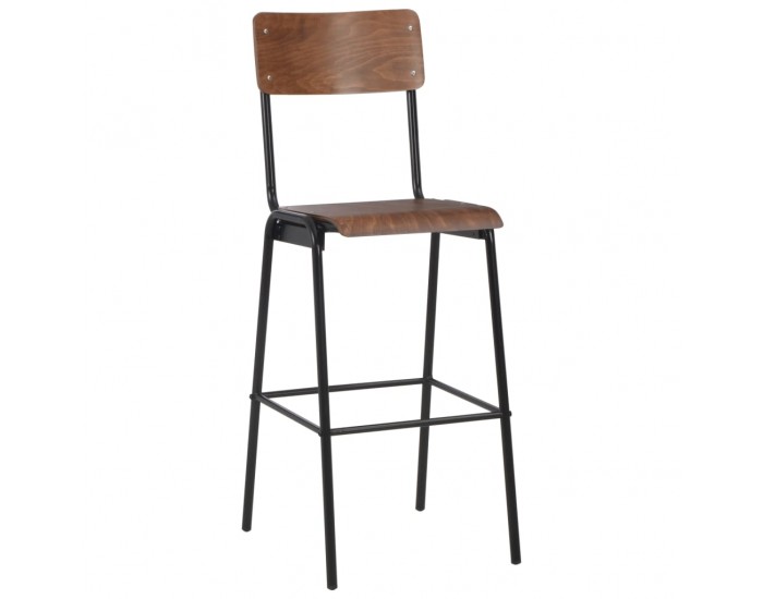 Sonata Бар табуретки, 4 бр, твърд шперплат, стомана