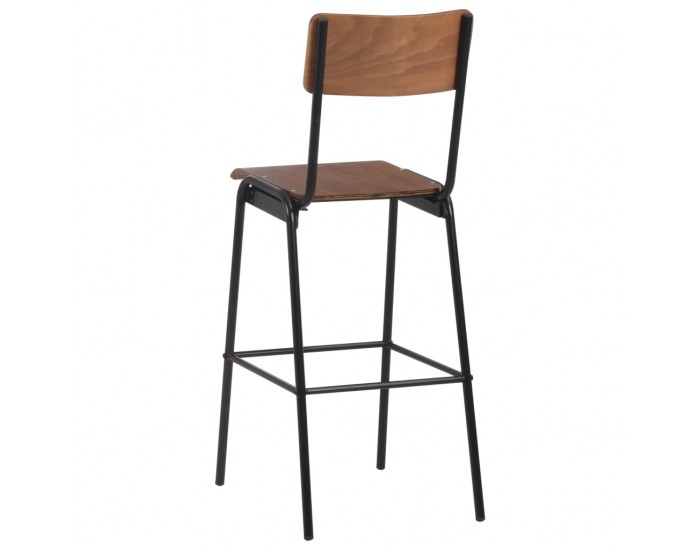 Sonata Бар табуретки, 6 бр, твърд шперплат, стомана