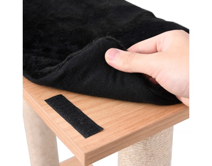 Sonata Котешко дърво със сизалени стълбове, подложка, 129 см