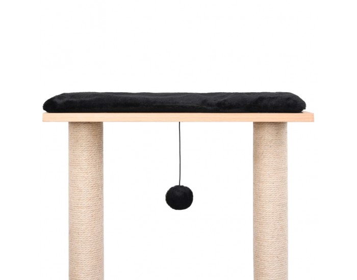 Sonata Котешко дърво със сизалени стълбове, подложка, 129 см