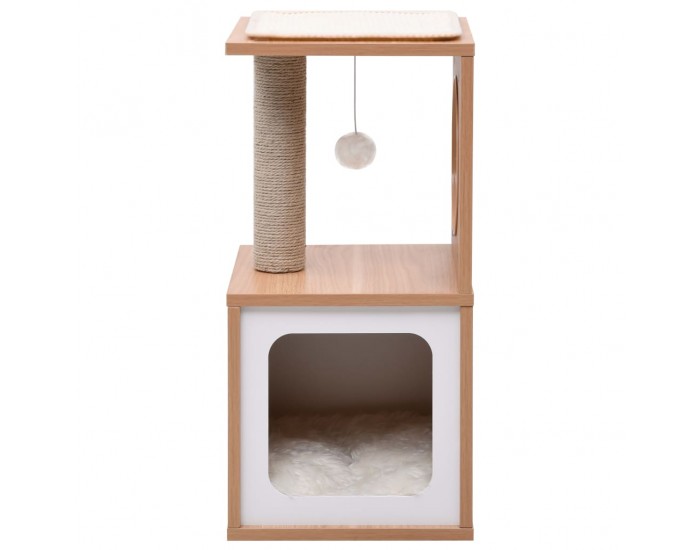 Sonata Котешко дърво със сизалени стълбове, подложка, 60 см