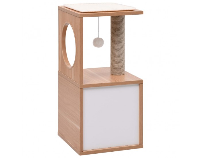 Sonata Котешко дърво със сизалени стълбове, подложка, 60 см