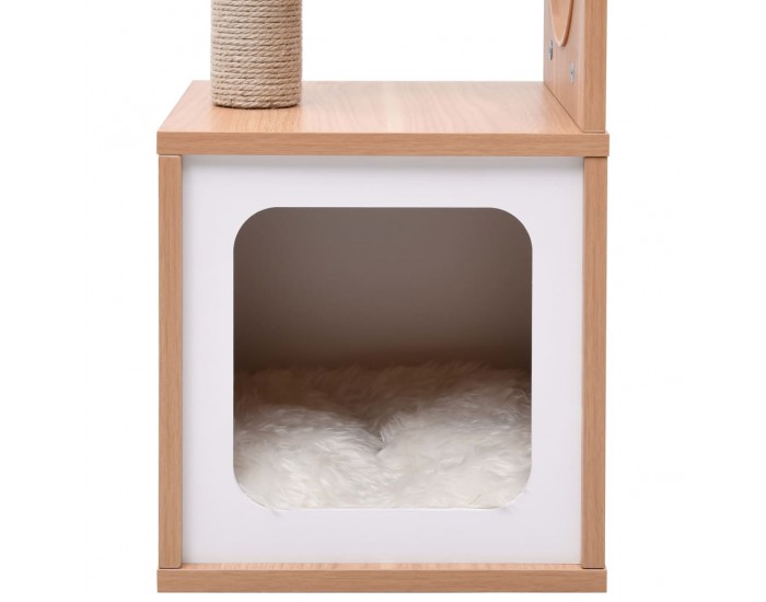 Sonata Котешко дърво със сизалени стълбове, подложка, 60 см