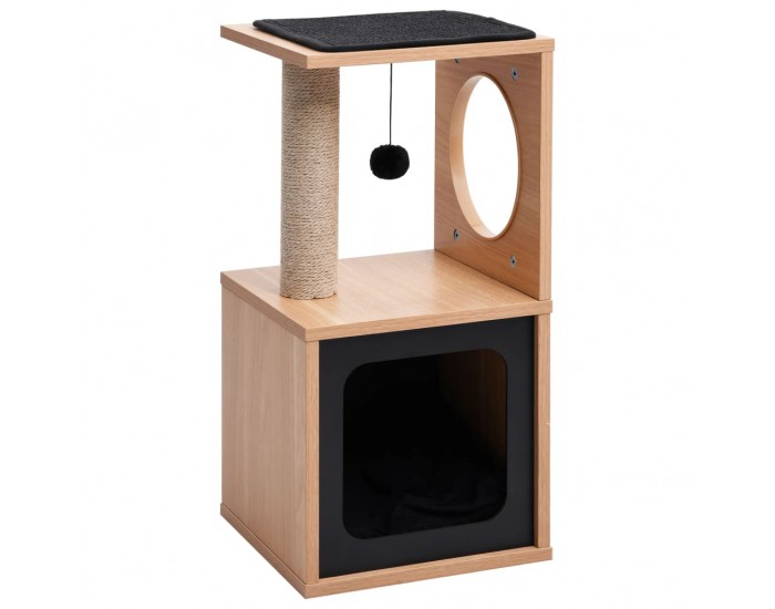 Sonata Котешко дърво със сизалени стълбове, подложка, 60 см