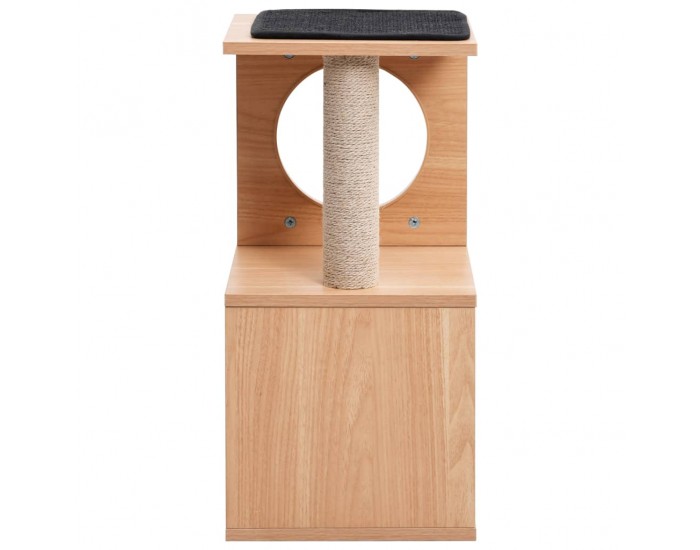 Sonata Котешко дърво със сизалени стълбове, подложка, 60 см