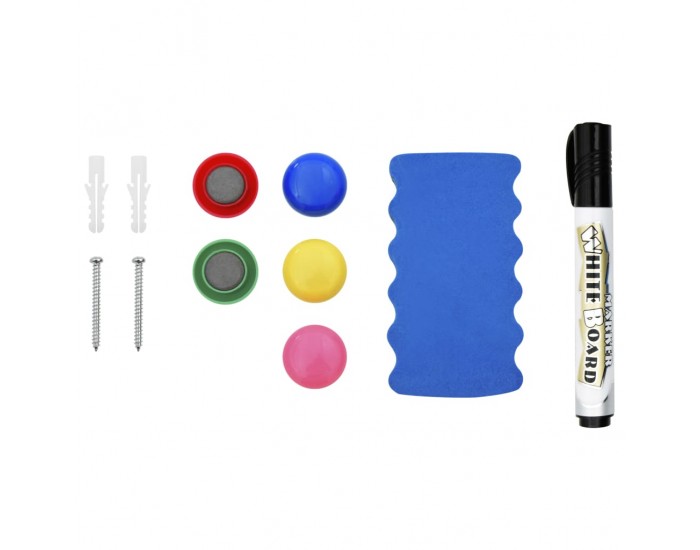 Sonata Магнитна дъска за сухо изтриване, бяла, 70x50 см, стомана