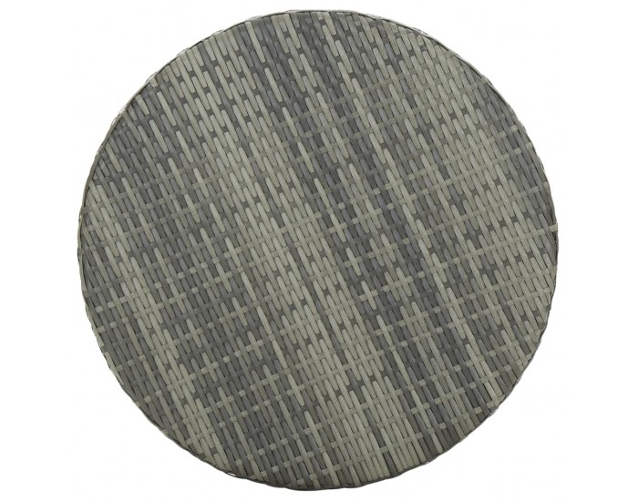 Sonata Градинска маса, сива, 60,5x106 cм, полиратан