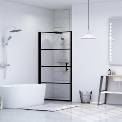 Sonata Врата за душ, закалено стъкло, 100x178 см, черна - Продукти за баня и WC