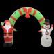 Sonata Надуваема украса Дядо Коледа и снежен човек с арка, LED, 280 см