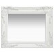 Sonata Стенно огледало, бароков стил, 50x40 см, бяло