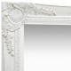 Sonata Стенно огледало, бароков стил, 50x50 см, бяло