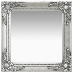 Sonata Стенно огледало, бароков стил, 50x50 см, сребристо - Антре