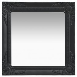 Sonata Стенно огледало, бароков стил, 50х50 см, черно - Антре