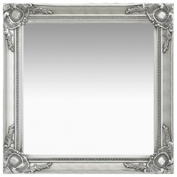 Sonata Стенно огледало, бароков стил, 60x60 см, сребристо - Огледала