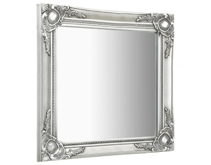 Sonata Стенно огледало, бароков стил, 60x60 см, сребристо