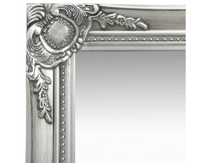 Sonata Стенно огледало, бароков стил, 60x60 см, сребристо