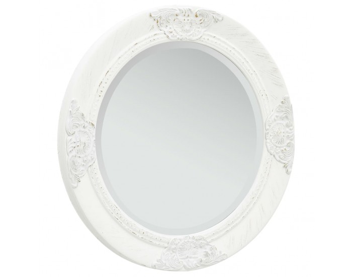 Sonata Стенно огледало, бароков стил, 50 см, бяло