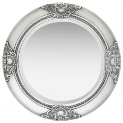 Sonata Стенно огледало, бароков стил, 50 см, сребристо - Антре