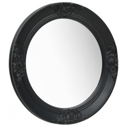 Sonata Стенно огледало, бароков стил, 50 см, черно - Огледала