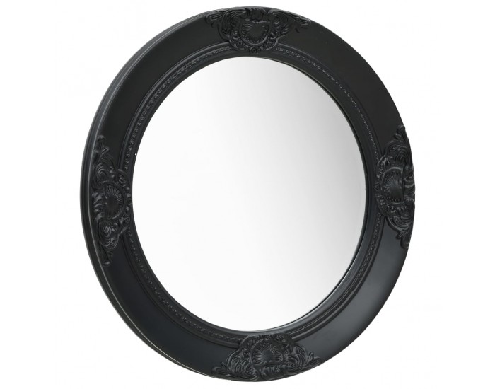 Sonata Стенно огледало, бароков стил, 50 см, черно