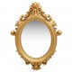 Sonata Стенно огледало, стил замък, 56x76 см, златисто