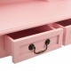 Sonata Комплект тоалетка с табуретка, розов, 80x69x141 см, пауловния