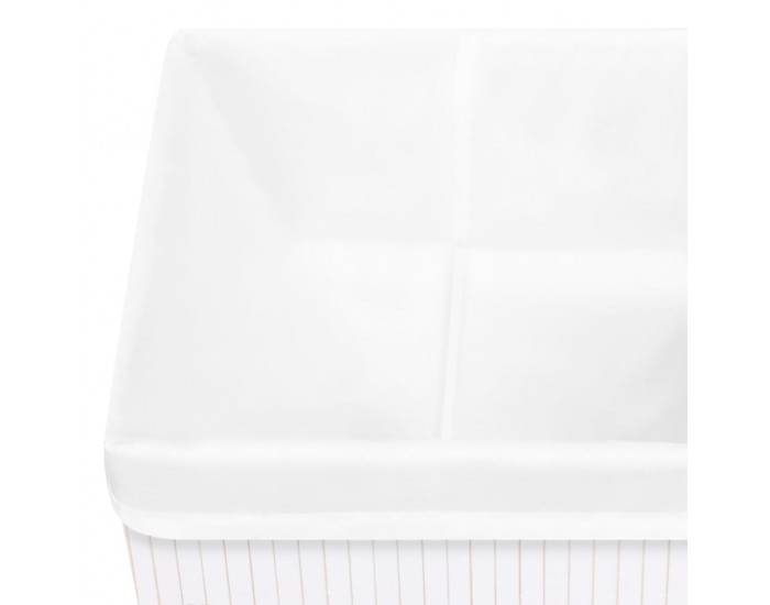 Sonata Бамбукови кутии за съхранение 4 бр бели Sonata Бамбукови кутии за съхранение 4 бр бели