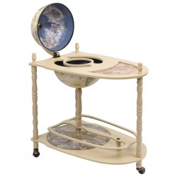 Sonata Свободностоящ глобус бар стойка за вино, евкалипт, зелен - Етажерки