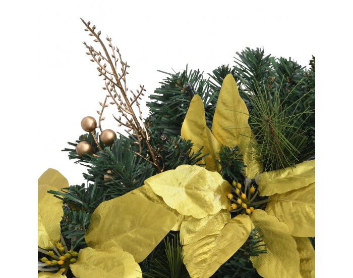 Sonata Коледен гирлянд с LED лампички, зелен, 2,7 м, PVC