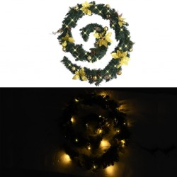 Sonata Коледен гирлянд с LED лампички, зелен, 2,7 м, PVC - Сезонни и Празнични Декорации